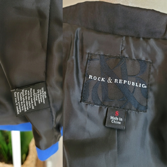 Rock & Republic Colorblock Tuxedo Blazer - Picture 15 of 16